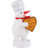 Snowman Baker with Gingerbread Heart - 8 cm / 3.1 inch
