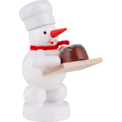 Snowman Baker with Pie - 8 cm / 3.1 inch