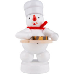 Schneemann Bäcker mit Nußecken - 8 cm
