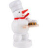 Schneemann Bäcker mit Nußecken - 8 cm