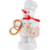 Snowman Baker with Pretzel and Star Cookie Cutter - 8 cm / 3.1 inch