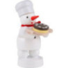 Schneemann Bäcker mit Torte - 8 cm
