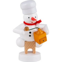 Snowman Baker with Coffee Grinder - 8 cm / 3.1 inch