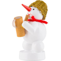 Snowman - Musician with Watering Can - 8 cm / 3.1 inch