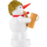 Snowman - Musician with Watering Can - 8 cm / 3.1 inch