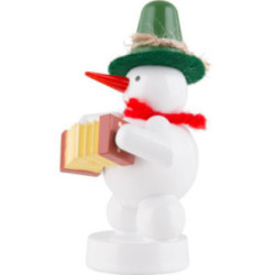 Snowman - Musician with Concertina - 8 cm / 3.1 inch