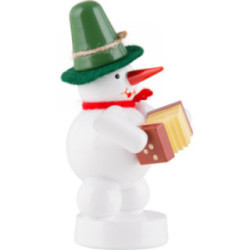 Schneemann Musikant mit Concertina  - 8 cm