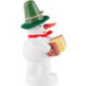 Schneemann Musikant mit Concertina  - 8 cm