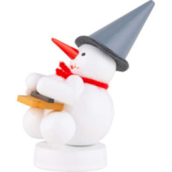 Snowman Musician with Hackbrett - 8 cm / 3.1 inch