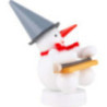 Snowman Musician with Hackbrett - 8 cm / 3.1 inch