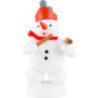Snowman Musician with Hammered Dulcimer - 8 cm / 3.1 inch