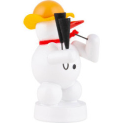 Snowman Musician with Agogo - 8 cm / 3.1 inch
