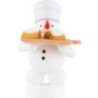 Schneemann Bäcker mit Stollen - 8 cm