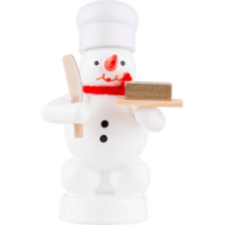 Schneemann Bäcker mit Butter - 8 cm