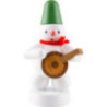 Schneemann Musikant mit Laute - 8 cm