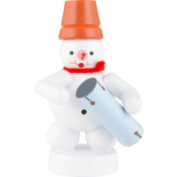 Snowman Musician with Conga - 8 cm / 3.1 inch