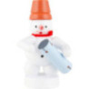 Schneemann Musikant mit Conga - 8 cm