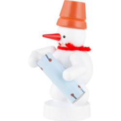 Schneemann Musikant mit Conga - 8 cm