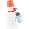 Schneemann Musikant mit Conga - 8 cm