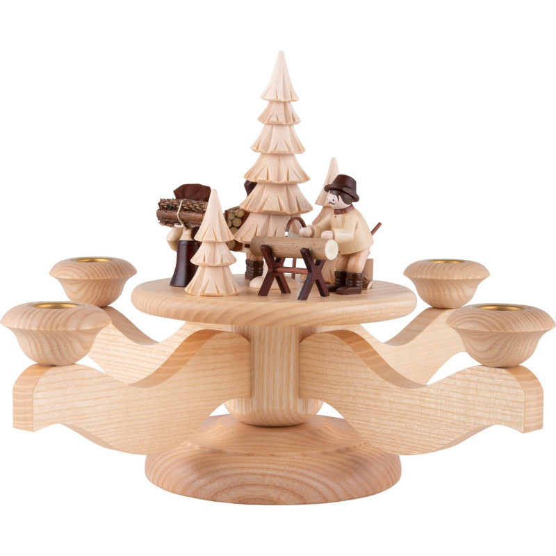 Advent Candle Holder - Forest People - 23 cm / 9.1 inch