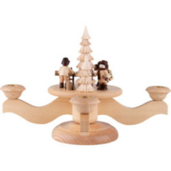 Advent Candle Holder - Forest People - 23 cm / 9.1 inch