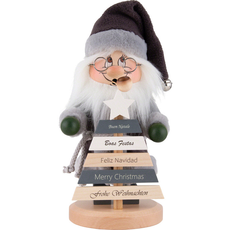 Räuchermännchen Wichtel "Frohe Weihnachten" - 30 cm