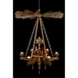 2-stöckige Deckenpyramide Weihnachtsmarkt - 55x85 cm