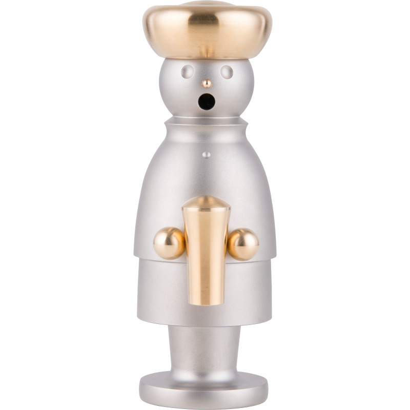 Räuchermännchen Balthasar - Edelstahl, glasperlengestrahlt - 15 cm