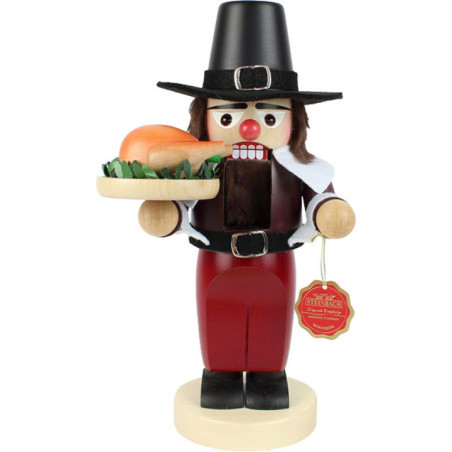 Nutcracker - Chubby Pilgrim with Turkey - 29 cm / 11.4 inch
