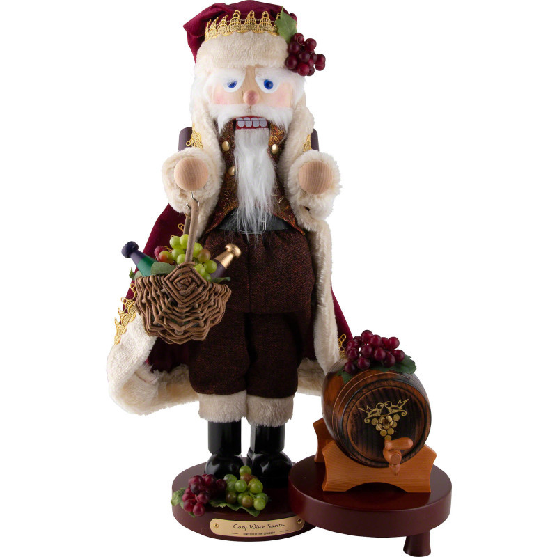 Nussknacker Cozy Wine Santa - 50 cm