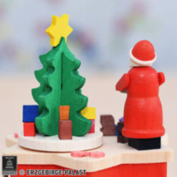 Music Box with Crank Santa Claus - 7 cm / 2.8 inch