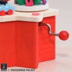 Music Box with Crank Santa Claus - 7 cm / 2.8 inch