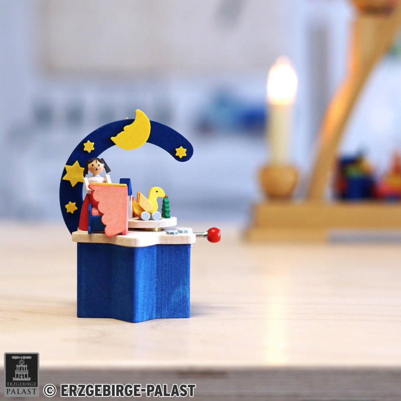 Kurbelspieldose Wiegenlied - 9 cm