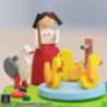 Music Box with Crank Duck Liesel - 7 cm / 2.8 inch
