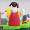 Music Box with Crank Duck Liesel - 7 cm / 2.8 inch