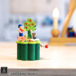 Music Box with Crank - Hans in Luck - 9 cm / 3.5 inch