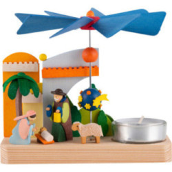1-Tier Pyramid - Nativity - 12 cm / 4.7 inch