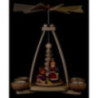 1-stöckige Pyramide Weihnachtsmann - 23 cm