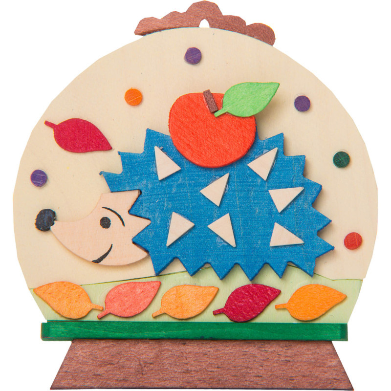 Tree Ornament - Snow Globe with Hedgehog - 7,6 cm / 3 inch
