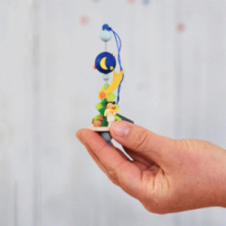 Christbaumschmuck Spindel mit Engelchen - 11 cm