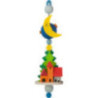 Christbaumschmuck Spindel mit Häusern - 11 cm