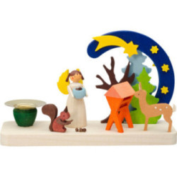 Candle Holder with Angel - 7,7 cm / 3 inch