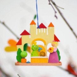 Tree Ornament - Frog King - 7 cm / 2.8 inch