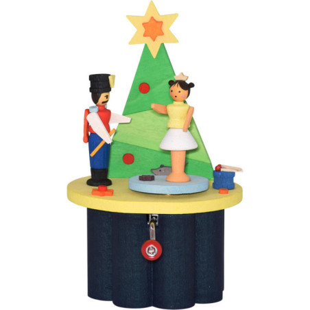 Hand Crank Music Box - Nutcracker - 10,5 cm / 4.1 inch