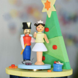 Hand Crank Music Box - Nutcracker - 10,5 cm / 4.1 inch