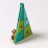 Christbaumschmuck Baum Winterkind mit Hund - 7,3 cm