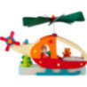 1-Tier Pyramid - Santa in Helicopter - 12,5 cm / 4.9 inch