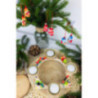 Christbaumschmuck Handschuhe blau - 4,2 cm