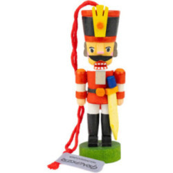 Christbaumschmuck Nussknacker rot - 7,3 cm