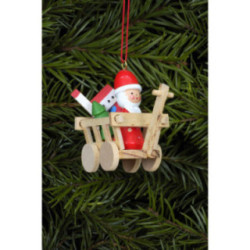 Tree Ornament - Santa in Car - 5,4x4,7 cm / 2.1x1.7 inch